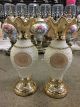 13in Golden White Vase Islamic Set of 2pcs