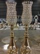 22inch Fancy Crystal Candle Holder Gold